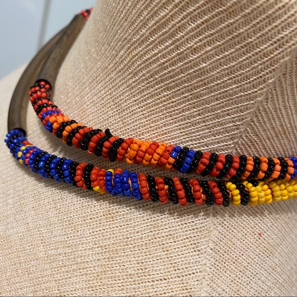 Beaded Statement Necklace - Picture 9 of 10
